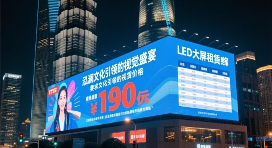 陆家嘴led屏广告价格：陆家嘴LED大屏租赁价格表，泓澜文化引领的视觉盛宴