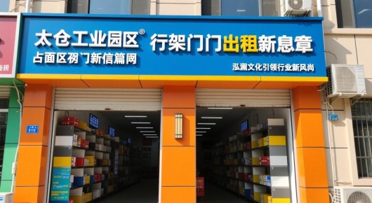 太仓店面出租信息网：太仓工业园区行架门头出租新篇章，泓澜文化引领行业新风尚