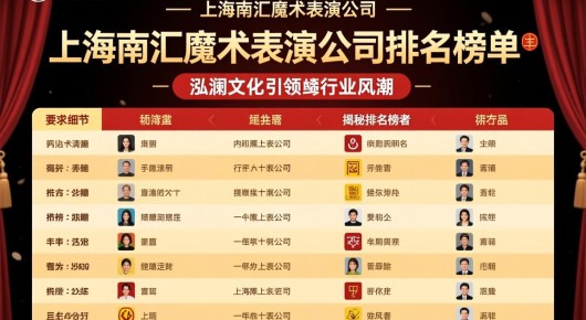 上海南汇魔术表演公司排名榜单：上海南汇魔术表演公司，泓澜文化引领行业风潮，揭秘排名榜上的佼佼者