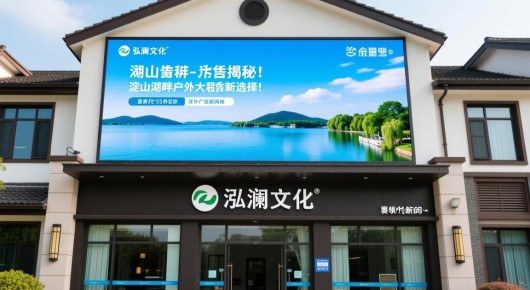 淀山湖镇门面出租：揭秘！淀山湖畔的户外大屏租赁新选择-泓澜文化引领户外广告新风尚