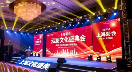 上海年会舞台搭建：泓澜文化盛典，闸北晚会场地搭建专家领航盛会