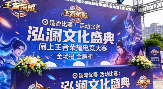王者荣耀活动比赛：泓澜文化盛典闸北王者荣耀电竞大赛会场布置全解析
